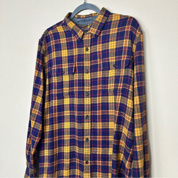 TOAD&CO.  Men’s Plaid button down shirt long sleeve size L - Picture 2 of 9